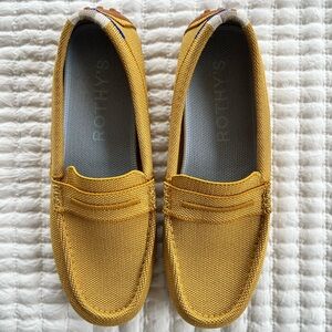 Rothy's Mustard Yellow Loafers